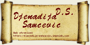 Đenadija Samčević vizit kartica